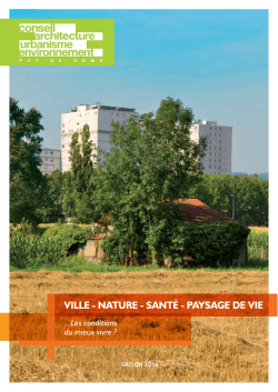 ville - nature - santé - paysage de vie - (CAUE63) Puy-de-Dôme
