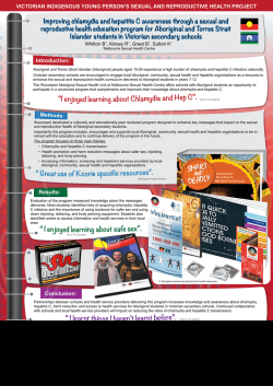 Improving chlamydia and hepatitis C awareness through a sexual