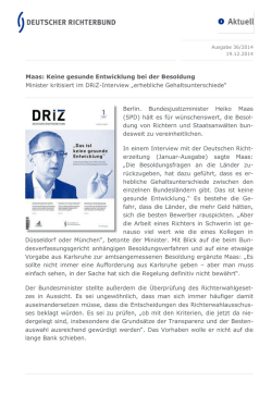 Aktuell 36/2014 - Deutscher Richterbund