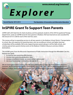 InSPIRE Grant To Support Teen Parents
