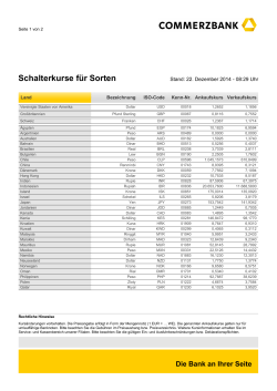 Schalterkurse für Sorten im PDF-Format - Commerzbank