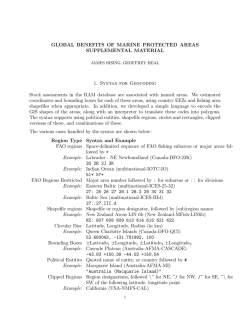 GLOBAL BENEFITS OF MARINE PROTECTED AREAS