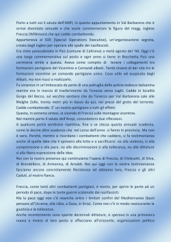 Intervento del Prof.Liverio Carollo in Val Barbarena 6 settembre 2014