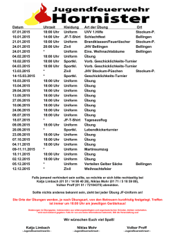 JF Hornister &Uuml;bungsplan 2015.pdf - Feuerwehr Bellingen