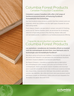 Columbia Forest Products Columbia Forest Products