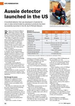 July 2014 - RemScan featured in WME Magazine
