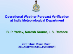 B. P. Yadav - National Centre for Medium Range Weather Forecasting