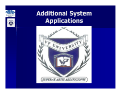 Additional System Applications