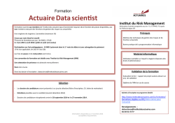 Fiche descriptive de la formation