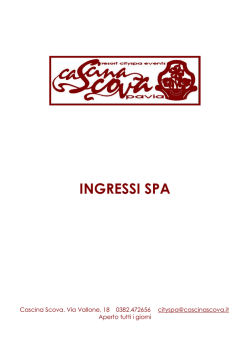 INGRESSI SPA - Cascina Scova