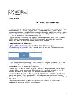 Westlaw International Guide