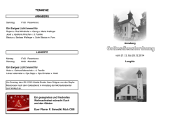 Gottesdienste - Gemeinde Annaberg-Lung&ouml;tz