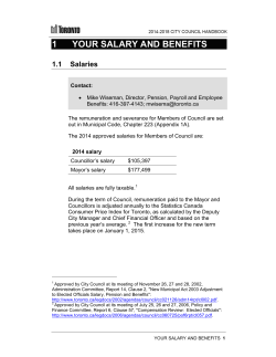 1 your salary and benefits