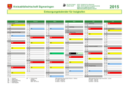 Download Entsorgungskalender 2015 (PDF) - Landkreis Sigmaringen