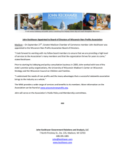John Keckhaver Government Relations and Analysis, LLC 7 North