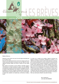 N° 209 - avril 2014 - Cernay-la