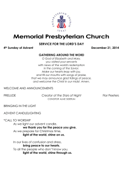 Download PDF - Memorial Presbyterian Church
