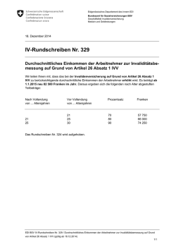 IV-Rundschreiben Nr. 329 - Bundesamt f&uuml;r Sozialversicherungen