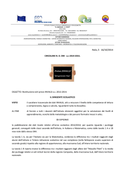 circolare nd044 del 16-10-2014 restituzione esiti - Masullo