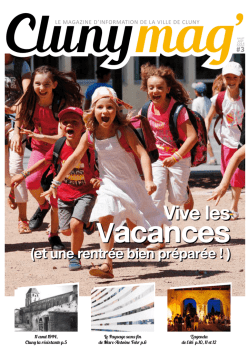 Juillet/Ao&ucirc;t 2014 - Commune de CLUNY