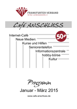 Programm als PDF-Datei herunterladen - Cafe Anschluss