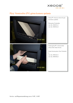 Instrukcja montazu plyt x5 i x8 - XEOOS Polska