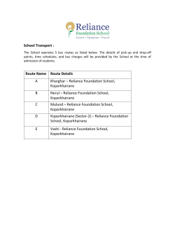 Route Name Route Details A Kharghar