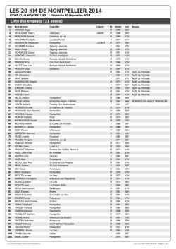LES 20 KM DE MONTPELLIER 2014 - Clascycle