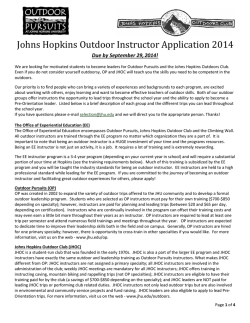 HERE. - Johns Hopkins University