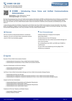 ICOMM - Introducing Cisco Voice and Unified Communications