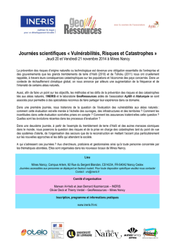 programme du 20/21 novembre 2014