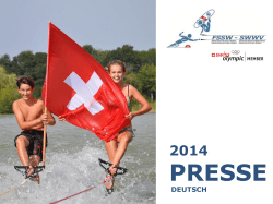 Info presse DEUTSCH 2014_4 - Fédération Suisse de Ski