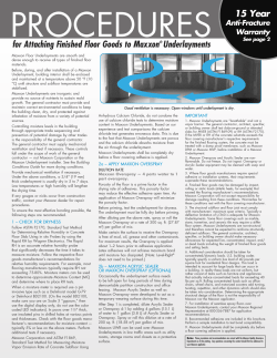 Procedures - Maxxon Corporation