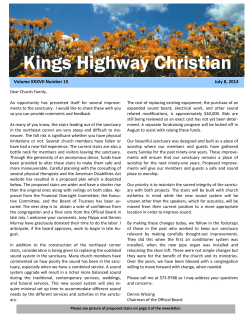 July 8, 2014 - Kings Highway Christian Church