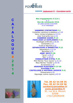 Catalogue 2014 (pdf)