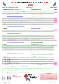 Jahresprogramm 2015 (LEITER).pdf - Pfadi K&uuml;snacht-Erlenbach