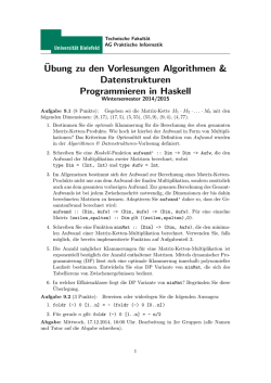 Aufgabenblatt 9 (Matrix-Multiplikation, Fold-Beweise) - Technische