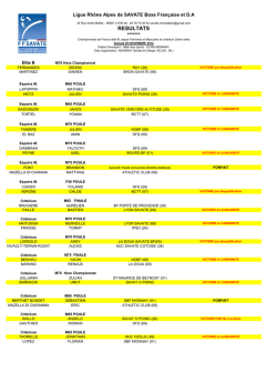RESULTATS DU 29 NOVEMBRE mionnay