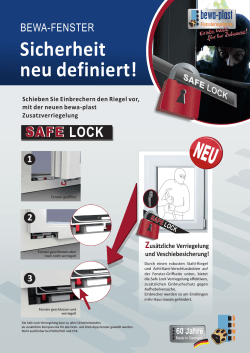 Fenster Zusatzverriegelung Safe Lock.pdf - Bewa-Plast