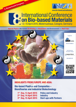 International Conference on Bio-based Materials - 8th International