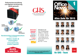 Office News - GHS Fax- und Kopiersysteme GmbH