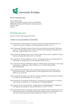 aktuelle Publikationsliste [PDF] - Alexandria