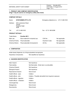 Material Safety Data Sheet | File Size