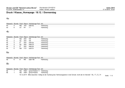 Vertretungsplan - Schulcampus Lehnin