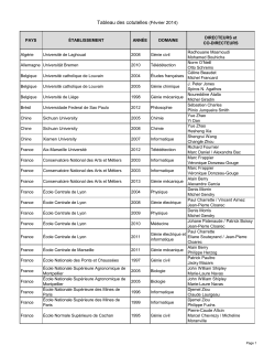 liste complète - Université de Sherbrooke