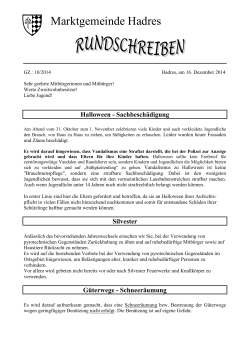 Rundschreiben 10/2014 [PDF] - Hadres