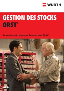 GESTION DES STOCKS ORSY®