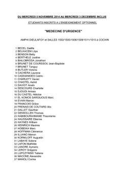 optionnel Urgences