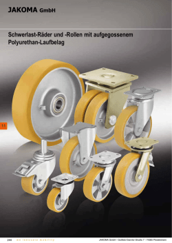 Schwerlast-Räder und -Rollen mit aufgegossenem - Jakoma GmbH