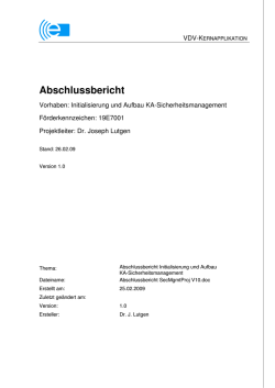 Schlussbericht